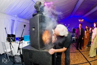 DJ with cheap equipment